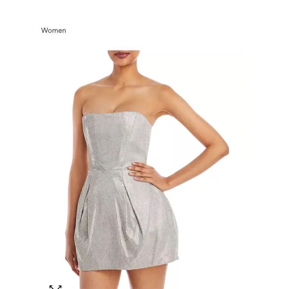 NWT Bronx and Banco Mariah Embellished Mini Cocktail Corset Dress- Diamond SZ 8L